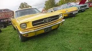 Classic Car Show Tees Pumping Station 9/10/22 Cortina GT Lotus MGA MGC 2CV Mustang Mini Cooper Capri