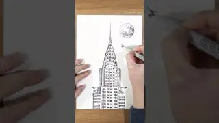 Chrysler building, New York (Time-Lapse) drawing