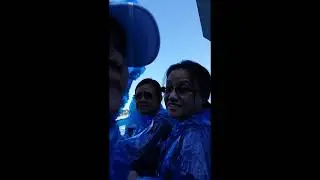 Part 1: Niagara River boat sail (in blue raincoat) side of New York, USA, August 9, 2016