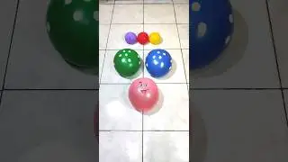 Wow, Popping Colorful Balloons is Very Satisfying (12) #asmr #funny #poppingballoon
