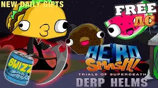 -AQW- HEROSMASH DERP HELM'S & SUPERDEATH DROP'S (NEW AC-TAGGED DAILY GIFTS)
