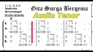 Lagu Natal || Audio Tenor || Gita Surga Bergema || Arn. A. Henri Yulianto || Baca Not Berjalan