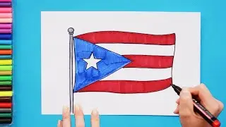 How to draw the Flag of Puerto Rico