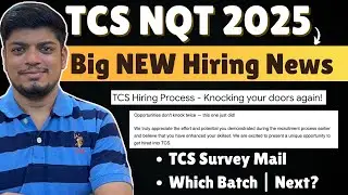 🔥TCS 2025 Digital Prime Mass Hiring | TCS Interview Survey Form | Again Opportunity | Fill Form