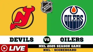 Edmonton Oilers Vs New Jersey Devils | NHL 2025 | NHL Live SCOREBOARD | 19/10/2025
