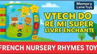 VTech Do R&eacute; Mi Super Livre Enchant&eacute; | French Nursery Rhymes Toy for Babies & Toddlers (6&ndash;36 Months)