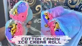 Cotton Candy Ice Cream Roll 😳