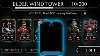 First Tower Rare | Boss Match 110 Using Gold Team + Reward | Elder Wind Tower | MK Mobile