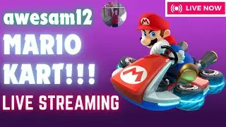 Mario Kart LIVESTREAM (HARD CPUS)! #awesam12 #shorts