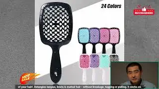 3256806205394467 Hair Comb Detangling Tangled Hair Comb Hollow Out Massage Combs Wet Cu