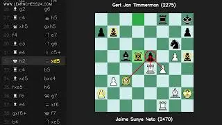 잉글리시-오프닝: Jaime Sunye Neto (2470) vs Gert Jan Timmerman (2275)