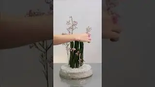 Цветочный минимализм 🤍 #цимбидиум #композиция #флористика