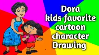 Dora painting. kids favorite cartoon character...... 🥰🥰🥰.