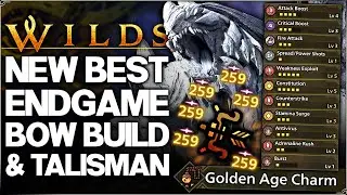 Monster Hunter Wilds - New Best OP Bow Build - Highest Damage Possible -  New Talisman Set Guide!