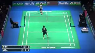 QF - 2015 All England - Chou Tien Chen vs Takuma Ueda