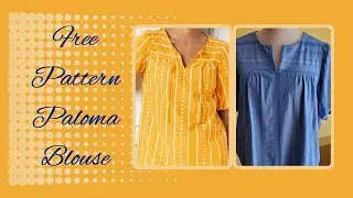 Бесплатная выкройка простой блузки для шитья #smallsewingchannel #freesewingpattern #palomablouse