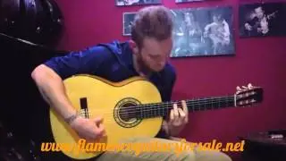 Mariano Conde 2011 flamenco guitar played by Pepe Fernandez