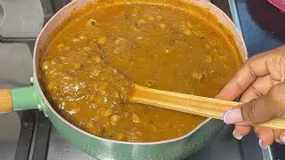 Authentic Ghana Beans Stew (Red Red) with Toolo Beef | Easy Beans Stew Recipe