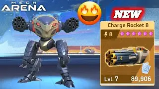 New Ultimate Missile Weapon Charge Rocket with Shadow Gameplay - Mech Arena 