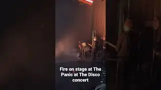 #panicatthedisco fire on stage tonight in St. Paul! #livemusic #musiconfire #firesafety