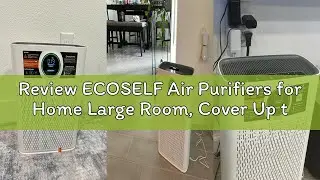 Review ECOSELF Air Purifiers for Home Large Room, Cover Up to 2400 Ft&sup2; with True HEPA Filter, Smart