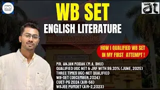 How I Qualified WB SET English Literature in First Attempt!