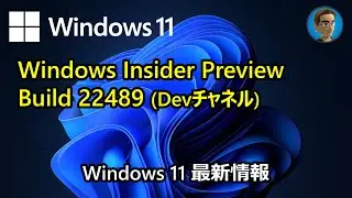 [Windows 11 最新情報] Windows Insider Preview Build 22489(Devチャネル)が公開