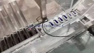 6 Lane Powder Stickpack Machine + Sorting + Counting + Tuck end Box Cartoner #automaticpackaging