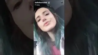 Bella Thorne Snapchat in the car