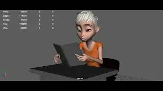 Chair Character Animation Blocking and process #animation3dnimation #support #subscribe#viralvideo