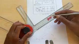 ISOMETRIC PROJECTIONS/SOLVED PROBLEMS/ND BHATT/ circle and semi circle construction