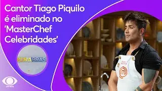 Cantor Tiago Piquilo é eliminado no 'MasterChef Celebridades'