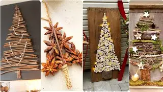🎄🎄&ldquo;Cheap & Easy Christmas Wall Trees | Twigs, Wood & Natural Elements🎄&rdquo;
