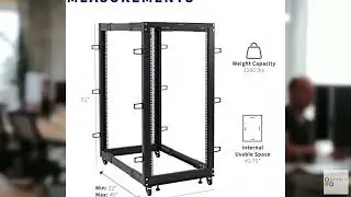 Review - VIVO 25U Freestanding Server Rack, Mobile Open Frame 22 to 40 inch Adjustable Ne