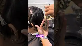 🫡Como corta cabelo feminino curto na tesoura | corte em angulo de 45 grau | corte testurizado