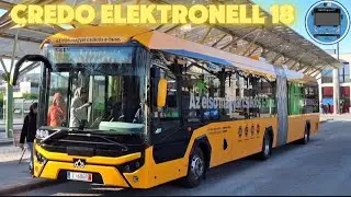 Utazás az első csuklós elektromos magyar Credo elektronell 18 busszal a 735-ös vonalon