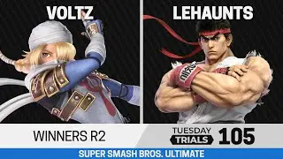 Tuesday Trials 105 SSBU Winners R2 - Voltz (Sheik) vs lehaunts (Ryu)