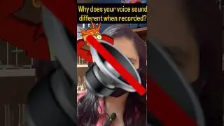 Why does your voice sound different when recorded? #sound #recording #conduction #frequency #pw