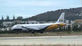 Monarch Air Take-Off From Malaga Airport
