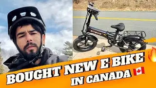 Bought New E Bike In Canada 🇨🇦 Best E Bike For Uber Eats | Canada Punjabi Vlog | Ak Chadha