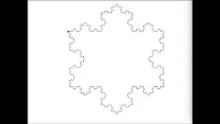 Koch snowflake animation
