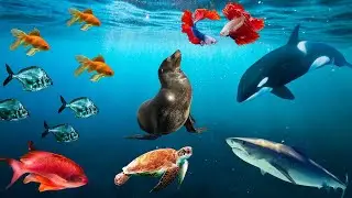 OCEAN MAMMALS Sounds & Names for Kids Learning | Learning Sea Animals Voices for Children's