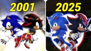 Evolution of Sonic & Shadow pose (2001-2025)