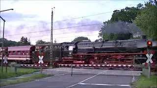 Bahnübergang Leschede // German Railroad crossing // Spoorwegovergang // westfalendampf Special