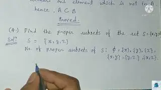 Find the proper subsets of the set S={x,y,z}
