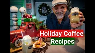 Christmas Coffee Ideas! Easy to make holiday coffees.