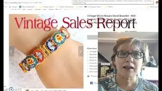 Diggin' with Dirty Girl S9E11 Vintage Sales Report Etsy & Ebay December 2018
