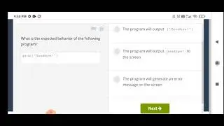 Python essential 1|| Module test 1|| Score(100%) || CISCO