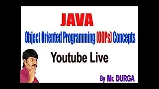 Object Oriented Programming (OOPs) Concepts In Java by Durga sir