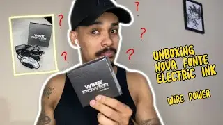 #01 Nova fonte Wire Power Electric Ink #tatuagem #fonte #electricink #tattoo #unbonxing